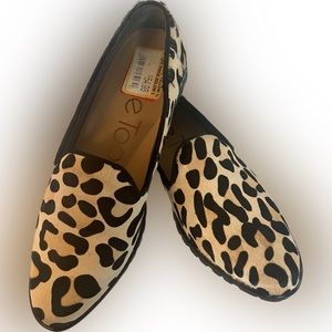 Me Too Leopard Print Loafers